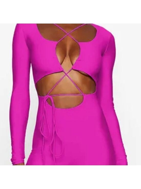 SKIMS Pants - 1318. NWT SKIMS Lace Up Catsuit
